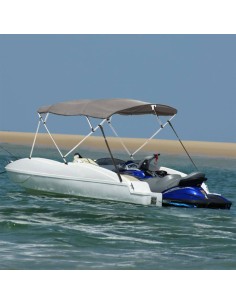 Bimini di Prua con Pareti Laterali 4 Archi 243x(200-213)x137cm
