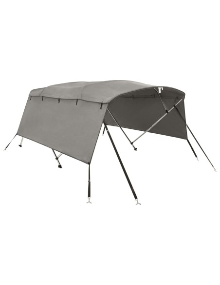 Bimini di Prua con Pareti Laterali 4 Archi 243x(200-213)x137cm