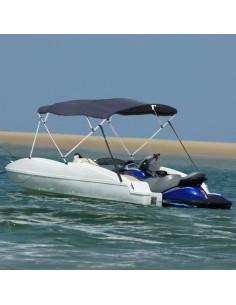 Bimini di Prua con Pareti Laterali 4 Archi 243x(230-244)x137cm