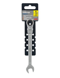 Chiave combinata con cricchetto snodato - 8 mm 2