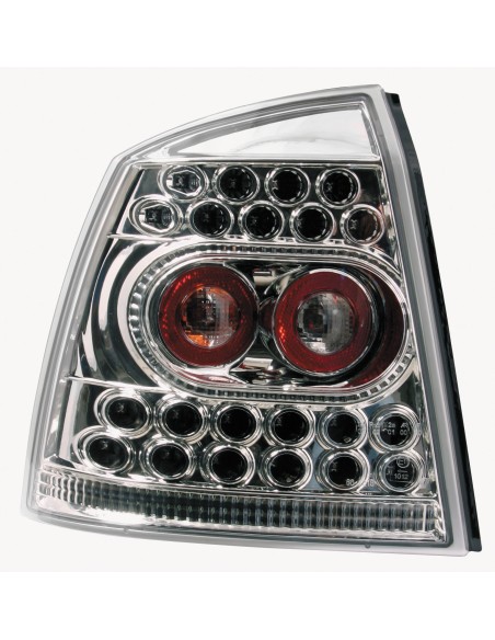 Coppia fanali posteriori LED - compatibile per  Opel Astra G (2/98-3/04) - Cromo