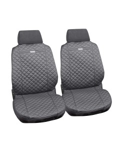 Ziga, coppia coprisedili anteriori in cotone, universali - Grigio