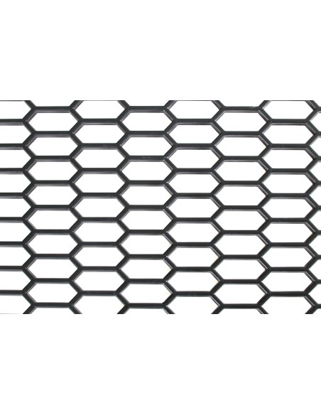 Original-Look, griglia aerazione in PP - Esagono largo 15x35 mm - 120x40 cm - Nero