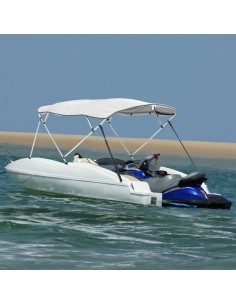 Bimini di Prua con Pareti Laterali 4 Archi 243x(230-244)x137cm
