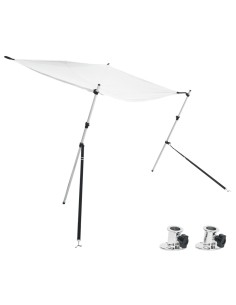 Set Estensione Tendalino a T Bianco 174x205x(115-194) cm 2