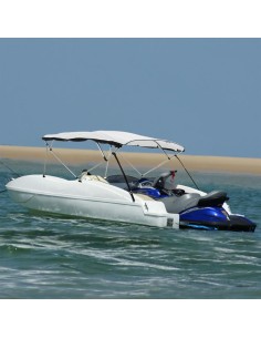 Bimini di Prua Pareti Laterali Rete 4 Archi 243x(170-182)x137cm