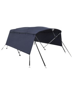 Bimini di Prua con Pareti Laterali 4 Archi 243x(200-213)x137cm 2