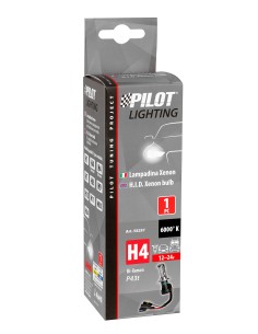 12/24V Lampadina HID Xenon 6.000K - H4 - 1 pz  - Scatola - (Bi-Xenon) 2