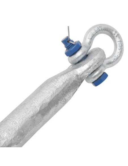 Ancora Pieghevole Argento 10 kg in Ghisa Zincata a Caldo