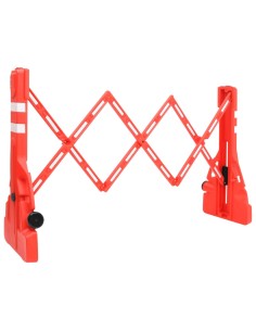 Barriera Stradale Pieghevole Rossa 210x50x105 cm