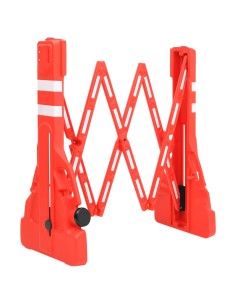 Barriera Stradale Pieghevole Rossa 210x50x105 cm 2