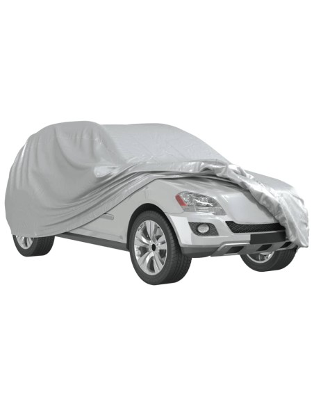 Copriauto per Fuoristrada Cinghie con Fibbia Argento XL PEVA