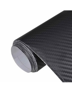 Pellicole per Auto 2 pz 3D Nero Opaco 100x150 cm+50x150 cm 2