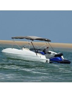 Bimini Prua con Pareti Laterali Rete 4Archi 243x(200-213)x137cm