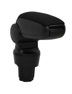 Bracciolo per Auto Nero 13x33x(33-49) cm in ABS 2