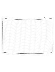 Rete per Rimorchio con Corda Elastica Bianco 2,2x1,5 m in PP