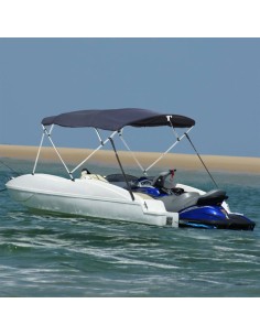 Bimini di Prua con Pareti Laterali 4 Archi 243x(185-198)x137cm