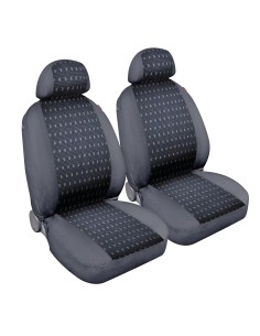 Square, coppia coprisedili anteriori in jacquard - Blu