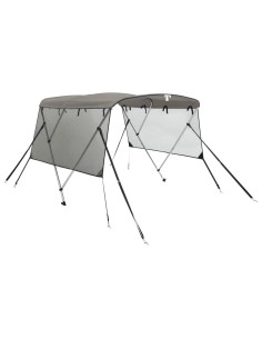 Bimini di Prua Pareti Laterali Rete 3 Archi 183x(185-198)x137cm 2