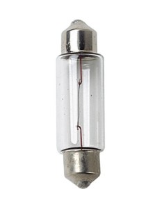 12V Lampada siluro - C10W - 11x35 mm - 10W - SV8,5-8 - 2 pz  - Scatola