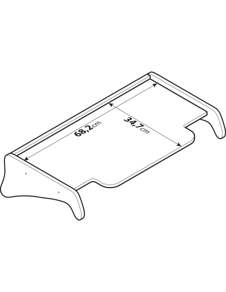 Tavolino per cruscotto - Centrale - compatibile per Man TGA (03/99 05/10) cabina XXL