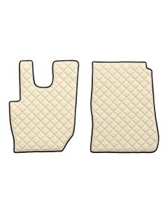 Coppia tappeti in Skeentex - Panna - compatibile per Daf CF (07/13 )