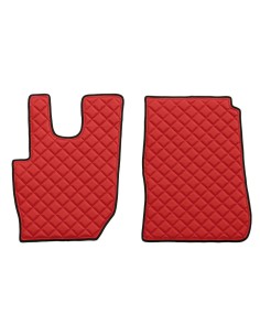 Coppia tappeti in Skeentex - Rosso - compatibile per Daf CF (07/13 )