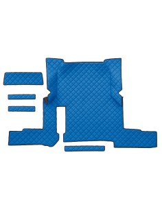 Tappeto centrale in Skeentex - Blu - compatibile per Man TGX (01/17 06/20) automatico, 2 cassetti