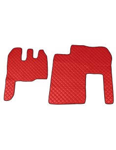 Tappeto unico in Skeentex - Rosso - compatibile per Renault Magnum (01/01 06/13) manuale
