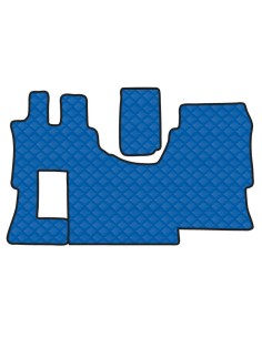 Tappeto unico in Skeentex - Blu - compatibile per Mercedes Actros MP4 (09/11 09/19) cabina larga, no tunnel, allestimento Star 