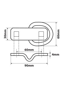 G-3, anelli per ancoraggio, 2 pz 2