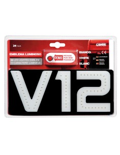 Emblema luminoso, 24V - V12 2
