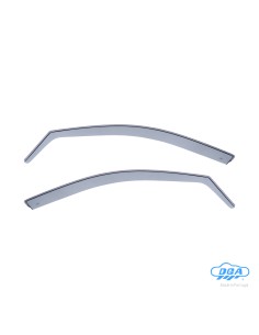 Set deflettori aria anteriori ad incastro, tipo lungo - compatibile per Ford Mondeo 4p (11/00 04/07)  - Ford Mondeo 5p (12/02 0