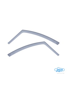 Set deflettori aria anteriori ad incastro, tipo lungo - compatibile per Renault Grand Modus (02/08 03/13)  - Renault Modus (09/