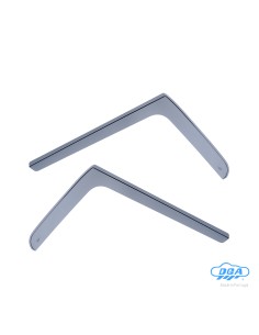 Set deflettori aria anteriori ad incastro, tipo lungo - compatibile per Renault Master (02/10 06/24)