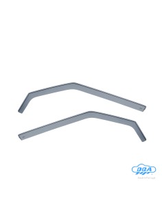 Set deflettori aria anteriori ad incastro, tipo lungo - compatibile per Land Rover Evoque 3p (04/11 09/18)