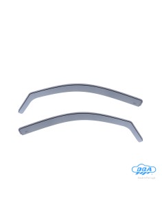 Set deflettori aria anteriori ad incastro, tipo lungo - compatibile per Toyota Hilux Pick-Up (06/16 09/20) Double Cab