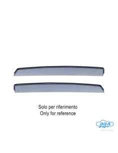 Set deflettori aria posteriori ad incastro - compatibile per Mercedes GLC (09/15 08/22)