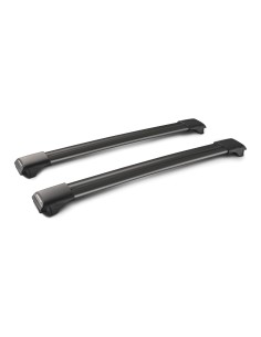 Rail Black Mixed, coppia barre portatutto in alluminio - 73+79 cm