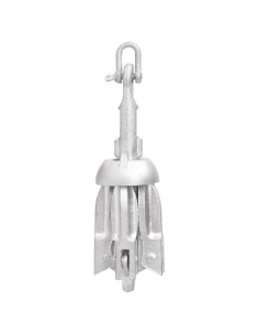 Ancora Pieghevole Argento 0,7 kg in Ghisa Zincata a Caldo