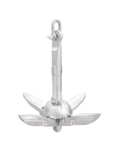 Ancora Pieghevole Argento 0,7 kg in Ghisa Zincata a Caldo 2