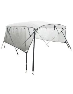 Bimini Prua con Pareti Laterali Rete 4Archi 243x(230-244)x137cm 2