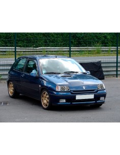 Coppia fanali anteriori Angel-Eyes - compatibile per  Renault Clio (9/90-2/96) - Cromo 2