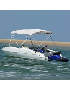 Bimini di Prua con Pareti Laterali 4 Archi 243x(170-182)x137cm