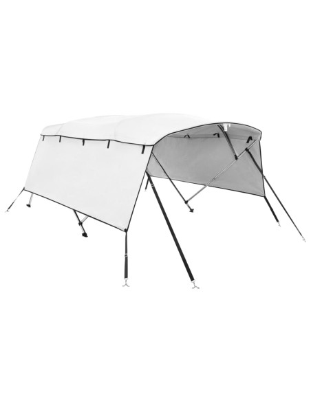Bimini di Prua con Pareti Laterali 4 Archi 243x(170-182)x137cm