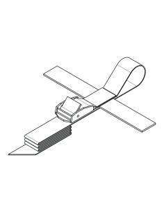 Cinghia di sicurezza con fibbia per porta bici posteriori