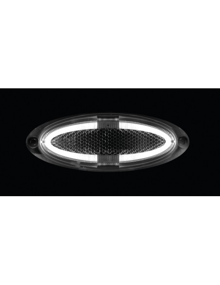 Luce ingombro a 4 led, montaggio in superficie, 12/24V - Bianco