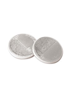 Euro-Norm, catarifrangenti rotondi - Ø 65 mm - Bianco