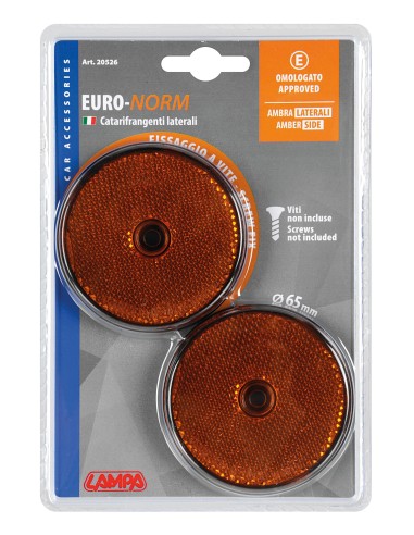 Catarifrangenti rotondi - Ø 65 mm - Arancio