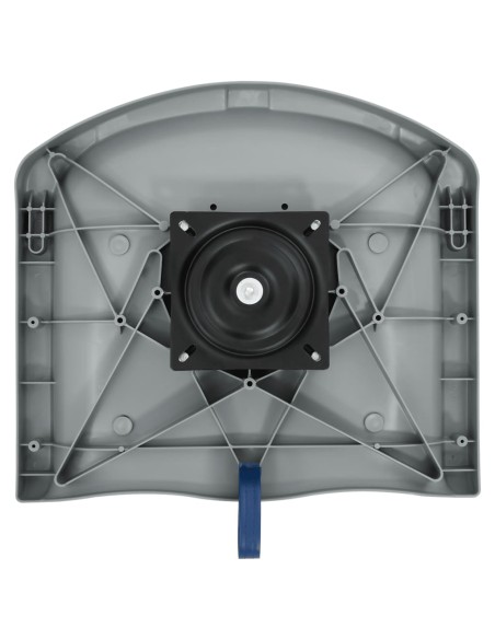 Set Sedile per Barca Pieghevole 4pz con Cuscino Blu-Bianco